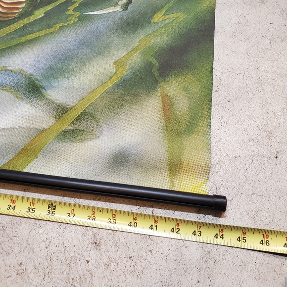 Large White Tiger & Green Dragon Wall Scroll Tapestry - Picture 7 of 9